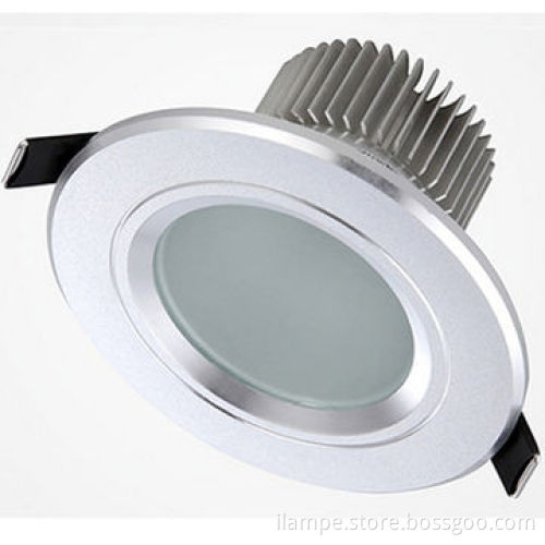 Newly designed golden silver 12W LED downlight with aluminum cover
